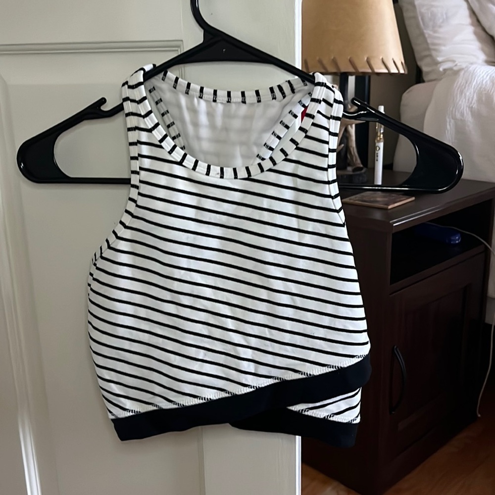 Glyder Striped Sport Tank Size Small